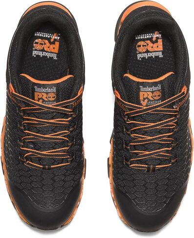 Timberland Men's Powertrain Sport Alloy Safety Toe Electrical Hazard AL, Black: Black Orange, 7.5 in Saudi Arabia
