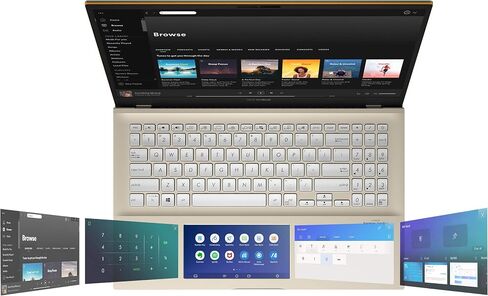 ASUS VivoBook S15 S532 Thin & Light Laptop, 15.6" FHD, Intel Core i5-10210U CPU, 8GB DDR4 RAM, 512GB PCIe SSD, Windows 10 Home, IR camera, S532FA-DH55, Transparent Silver-Metal in Saudi Arabia