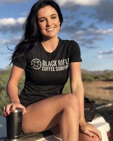 Black Rifle Coffee COTUS Logo T-Shirt, Vintage Black, Size Extra Large in Kuwait