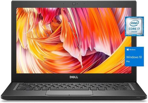 Dell Latitude 7280 Intel Core i7-6600U X2 2.6GHz 16GB 256GB SSD 12.5', Black (Renewed) in Saudi Arabia