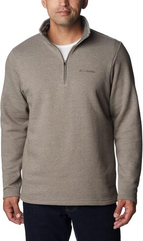 Columbia Men's Great Hart Mountain™ III Half Zip Sweater, Delta Heather, S in Saudi Arabia
