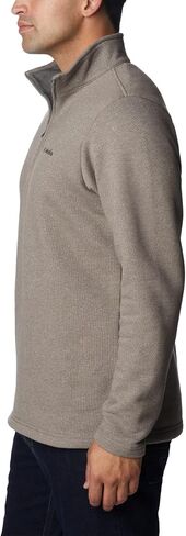 Columbia Men's Great Hart Mountain™ III Half Zip Sweater, Delta Heather, S in Saudi Arabia