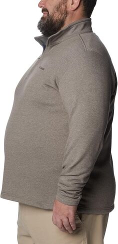 Columbia Men's Great Hart Mountain™ III Half Zip Sweater, Delta Heather, S in Saudi Arabia