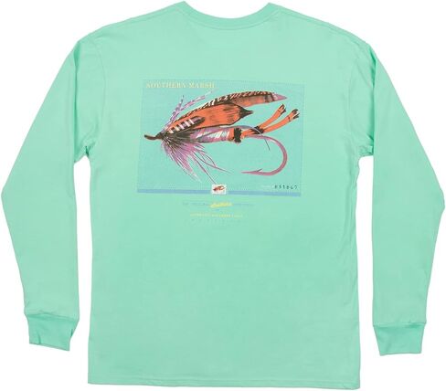 Southern Marsh, Outfitter Series Tee - 1 - Long Sleeve, Squash, Large in Saudi Arabia