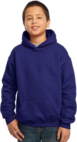 Gildan Heavy Blend Youth 8 oz, 50/50 Hood, XL, Purple in Saudi Arabia