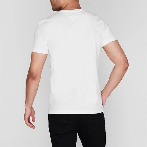 Tommy Hilfiger Men's Logo T-Shirt, White in Saudi Arabia