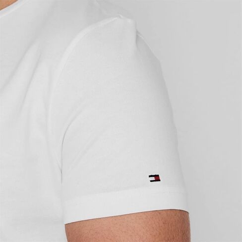 Tommy Hilfiger Men's Logo T-Shirt, White in Saudi Arabia