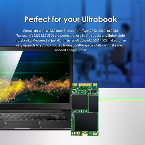 Transcend 256GB SATA III 6Gb/s MTS400 42 mm M.2 SSD Solid State Drive (TS256GMTS400) in Saudi Arabia