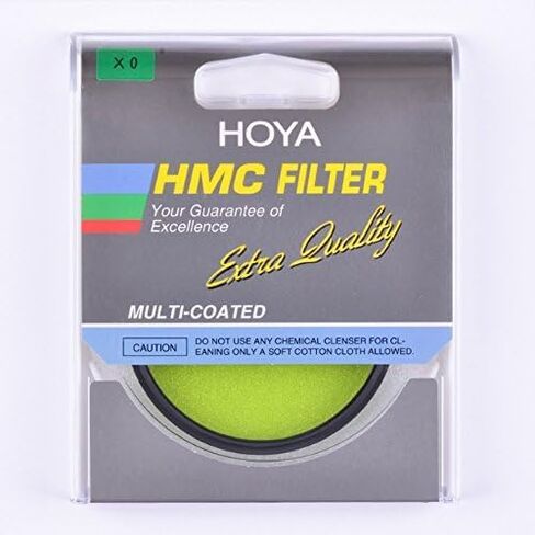 HOYA HMC X0 72mm Lens Filter (Yellow-Green) – Contrast Enhancing Camera Filter for B&W Photography with Slim Black Aluminum Frame, 6-Layer HMC Multi-Coated Optical Glass, Ideal for Portraits & Foliage in Saudi Arabia
