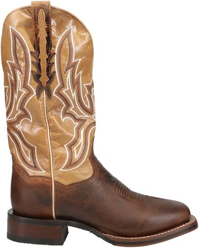 Dan Post Boots Mens Bellamy Embroidery Square Toe Boots Mid Calf - Brown in Saudi Arabia