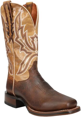 Dan Post Boots Mens Bellamy Embroidery Square Toe Boots Mid Calf - Brown in Saudi Arabia