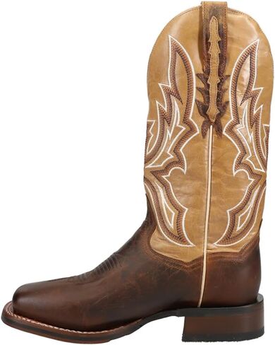 Dan Post Boots Mens Bellamy Embroidery Square Toe Boots Mid Calf - Brown in Saudi Arabia