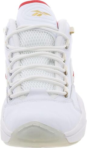 Reebok Question Mid Mens Shoes Size 9, Color: White/Black/Red in Saudi Arabia