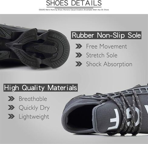 DUORO Men Athletic Shoes Running Shoes Non Slip Blade Road Running Tennis Shoes Walking Sport Sneakers (DkGreen, Numeric_6_Point_5) in Kuwait