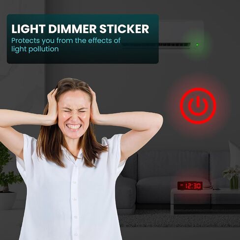 FLANCCI LED Light Blocking Stickers, Light Dimming LED Filters, (6 Sheets) Dimming Sheets for Routers, LED Covers Blackout, Dimming 50% ~ 80% of LED Lights (6Sheets = 3 Cut Out + 3 Uncut) in Saudi Arabia
