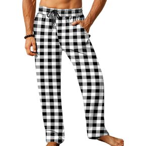 iWoo Linen Pants Men Casual 2025 Summer Beach Elastic Drawstring Waist Yoga Pants Travel Baggy Work Pant Pajama