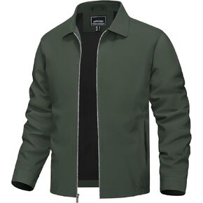 TACVASEN MANS خفيفة الوزن الرياح الرياح الكاملة zip up leaddown justruct