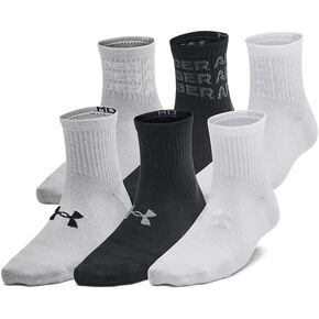 Under Armour Kids' Youth Essential Quarter Socks 6 Pack