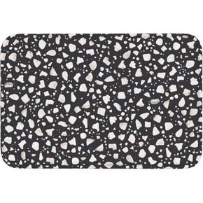 Sea Shells Starfish Beach 3 Piece Bathroom Rugs Set, Bath Mat + Contour Mat + Toilet Seat Cover, Non-Slip Soft Microfiber Seashells Bathmat for Tub Shower Room Decor, Machine Washable