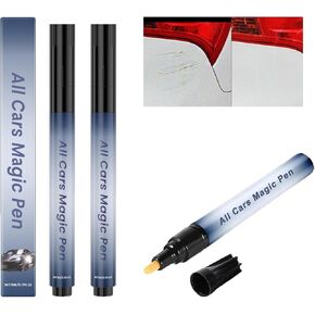 All Cars Magic Pen,Car Scratch Repair Pen Set,Fits All Car Colors,Quick Fix for Scratches and Paint Dаmаgе（2 Packs）
