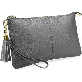 YALUXE Genuine Leather Wristlet Handbags Purses Cell Phone Pocket Clutch Wallet Crossbody Bags for Women in Saudi Arabia