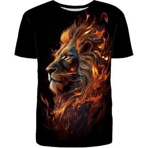 Unisex 3D Print Round Neck Short Sleeved Fashion Summer T-Shirt