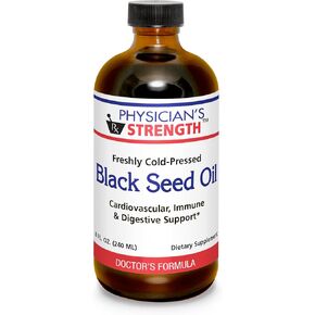 Physician's Strength Black Seed Oil - 8 fl oz - Supports Healthy Body Response - Freshly Cold Pressed - Non-GMO - 48 Servings