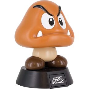 Paladone Super Mario Goomba 3D Light Ideal for Kids Bedrooms, Office and Home Pop Culture Gaming Merchandise, 50 W, Multi-Colour