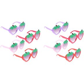GALPADA 8 Pairs Strawberry Sunglasses Kids Bulk, Cute Glasses Strawberry Party Favors, Strawberry Photoshoot Props