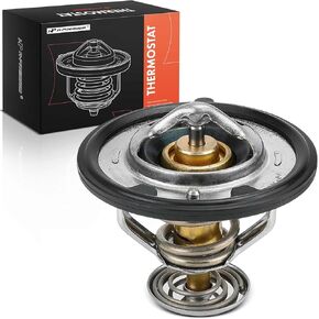 A-Premium Engine Coolant Thermostat Compatible with Honda Accord, Odyssey, Pilot & Hyundai Santa Fe & Kia Amanti & Toyota Tundra & Nissan Pathfinder & Acura MDX & Chrysler Sebring & Dodge & Lexus