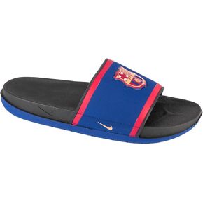 Nike Offcourt (FC Barcelona) Soccer Slides (FZ3185-400, Deep Royal Blue/Dark Smoke Grey/Noble Red/Club Gold)