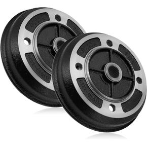 M MATI Rear Wheel Brake Drum Hub 2PCS for Kawasaki Mule 2010 2020 2030 2500 2510 2520 KAF540 KAF620 KAF950 1990-2001 41038-1226