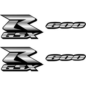 Sticker GSXR 600 Fairing Decal Compatible with Suzuki GSXR 600 k5 k6 k7 k8 k9 L1 2006-2019 Motorcycle GSX-R Fairing Kit Stickers Decals/Vinyl 6.69"x2.99"/600 Decal 5.9" x0.82(Grey)