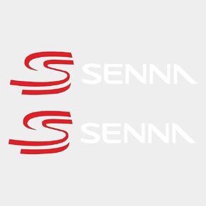 labelbike - 2 Pre-Spaced Stickers Writings ''Senna'' Compatible with Ducati Senna - Dimensions 25x6 cm