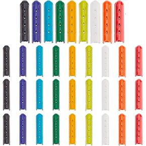 PH PandaHall 36PCS Shoelace Tip Heads, 9 Colors Half-Column Alloy Column Cord Ends Cap Smooth Replacement Metal Ends Aglet Tips for Sneakers Canvas Hoodies Beach Pants DIY Reparing 23x5mm