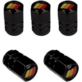 Tire Valve Stem Cover Tri-Color 5pcs/Pack Corrosion Resistant Leak-proo Metal Car Wheel Valve Stem Caps (B)