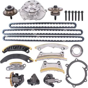 NewYall 3.6L Engine Timing Chain Water Pump Kit for Buick Allure Enclave Lacrosse Cadillac ATS/XTS/CTS/SRX Chevrolet Camaro Caprice Impala Acadia GMC Acadia Canyon Pontiac G6 G8 Saab Saturn Suzuki