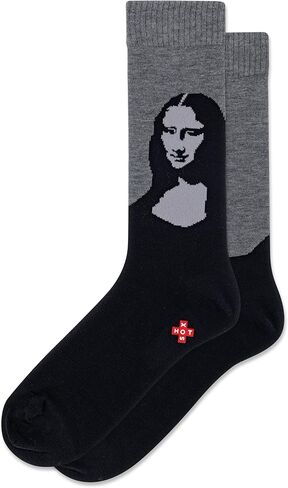 زوج من الجوارب الرجالية من Hot Sox Creation of Adam Crew، مجموعة من الجوارب الرجالية، مقاس الحذاء الرجالي: 6.5-12 in Saudi Arabia