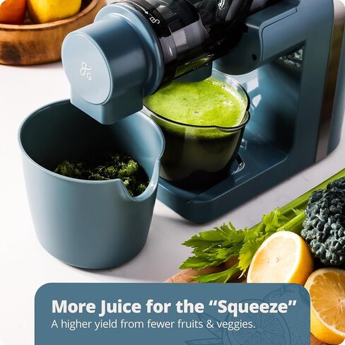 Greater Goods Slow Masticating Juicer - A Powerful, Low-Key, Easy to Clean Cold Press Juicer | A Juice Extractor for the Healthiest, Most Delicious Fruit and Vegetable Juices | Designed in St. Louis in Saudi Arabia