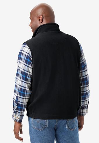 KingSize Men's Big & Tall Explorer Plush Fleece Zip Vest in Saudi Arabia