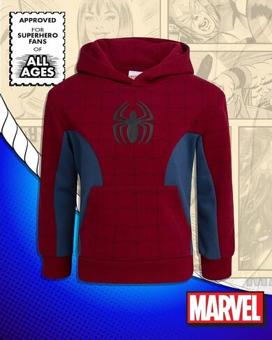 Marvel Boys Sweat Suit Set - 2 Piece Captain America Spiderman Fleece Pullover Graphic Hoodie and Sweatpants for Boys (3T-7) in Saudi Arabia