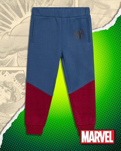 Marvel Boys Sweat Suit Set - 2 Piece Captain America Spiderman Fleece Pullover Graphic Hoodie and Sweatpants for Boys (3T-7) in Saudi Arabia