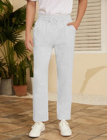 IWOO LINEN PANTS MEN DASAL in Kuwait