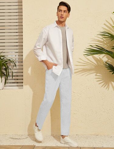 IWOO LINEN PANTS MEN DASAL in Kuwait