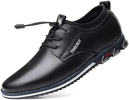 Veslesth Men Casual Luxury Sneakers Leather Loafers Comfort Walking Shoes Fashion Driving Shoes for Male Business Work Office Dress Outdoor in Kuwait