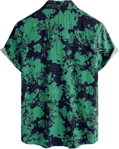 VATPAVE Mens Casual Hawaiian Floral Shirts Short Sleeve Button Down Tropical Shirts Beach Summer Shirts in Saudi Arabia