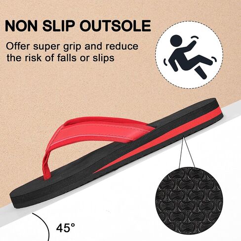 Women's Flip Flops Ladies Sandals Comfy Lightweight Thong Cushion Summer Beach Walking Indoor Outdoor in Kuwait