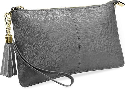 YALUXE Genuine Leather Wristlet Handbags Purses Cell Phone Pocket Clutch Wallet Crossbody Bags for Women in Saudi Arabia
