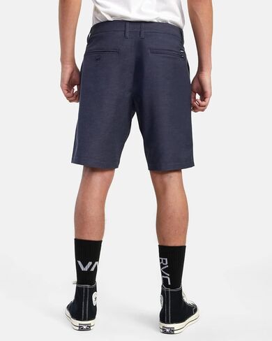 RVCA Men's Back in Hybrid Short, Khaki, 34 in Saudi Arabia