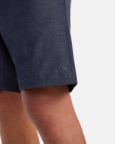 RVCA Men's Back in Hybrid Short, Khaki, 34 in Saudi Arabia